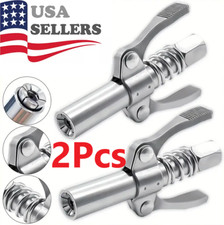 Grease Gun Coupler Double Handle High Pressure Quick Release Lock Oil Nozzles
