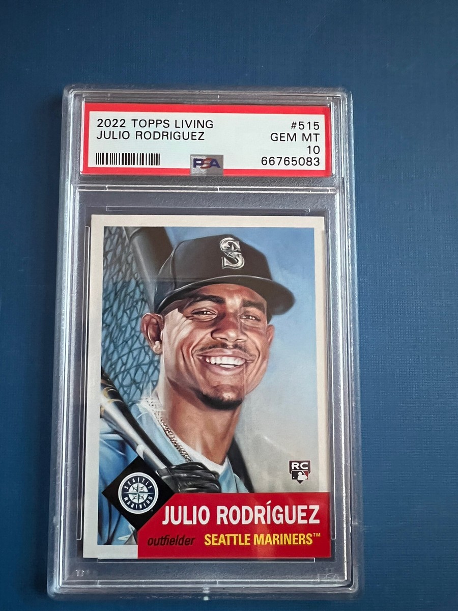2022 Topps Living Set #515 Julio Rodriguez PSA 10 GEM MINT RC 