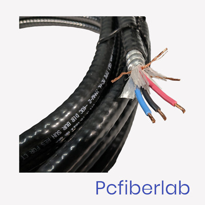 General Cable 14AWG 3C XLPE/CCW/PVC  Armored Cable w 3C 18AWG Ground 25ft