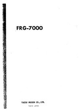 Manuale di istruzioni Operating Instructions con schema per Yaesu FRG-7000 
