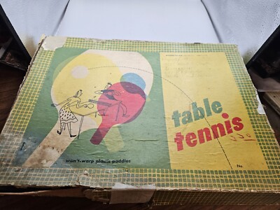 Vintage TABLE TENNIS SET Very Good Condition Pressman Toy Corporation Complete