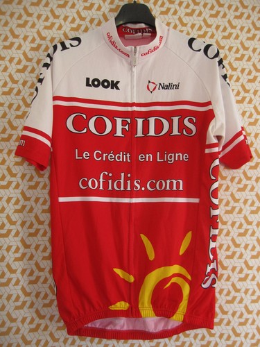 Maillot Cycliste Nalini Cofidis Rouge – Taille S – Porté Par Sébastien Portal – Jersey Course Homme