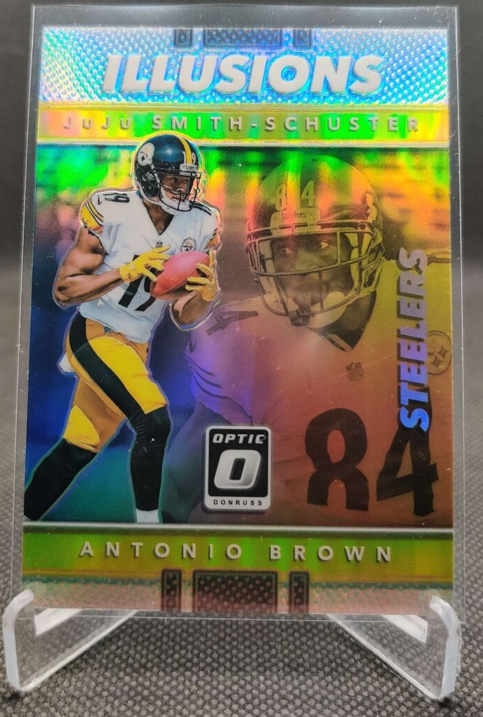 2017 Donruss Optic Illusions HOLO #17 JuJu SMITH-SCHUSTER ANTONIO BROWN Steelers