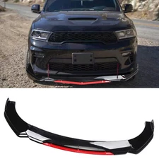 For Dodge Durango SRT Front Bumper Lip/ Splitter Spoiler Body Kit Black+Red