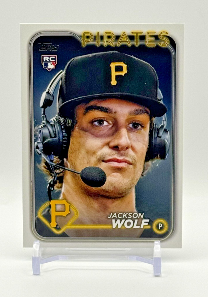 2024 Topps Series 2 - Jackson Wolf #523 Golden Mirror Image Variation (RC)
