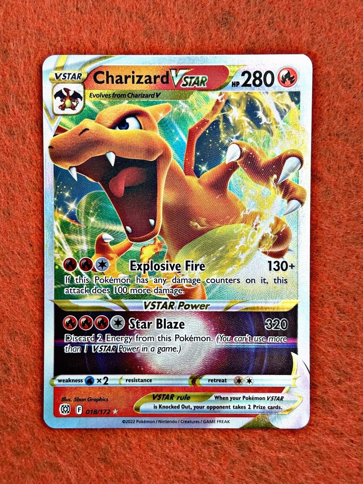 Pokemon | Charizard VSTAR | 018/172 - Brilliant Stars | NM