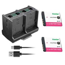 LHD4 Charger  2 battery for Sony NP-FT1 DSC-L1 DSC-M1 DSC-M2 DSC-T1