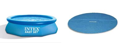 INTEX Easy Set Swimming Pool Aufstellpool + Solar Abdeckplane Abdeckung 305 cm