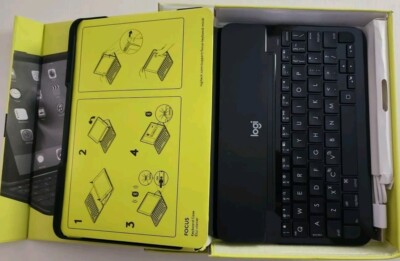 Logitech Focus Protective Case With Integrated Keyboard for iPad Mini  Black