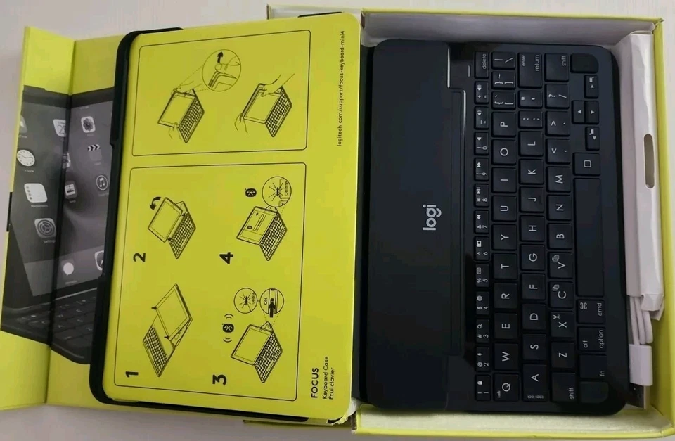 NEW! Logitech Logi FOCUS Bluetooth Keyboard Case for iPad Mini 4 920-007953 BT - Image 2 of 2