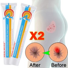 2Pack Hemorrhoids Remove Ointment Herbal Cream Relief Piles Pain Reduce Itching