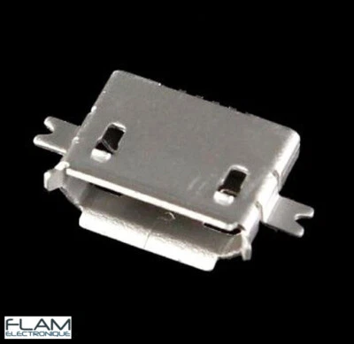 Connecteur à souder micro USB type B / female connector SMT socket to solder - Photo 1/4