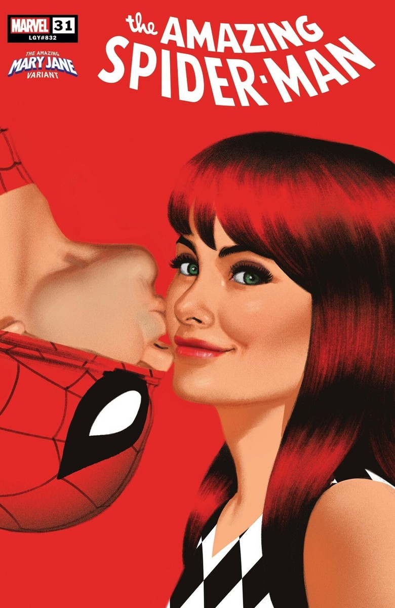 AMAZING SPIDER-MAN #31 MARY JANE Variant Cover Kiss Greg Smallwood