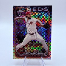 Lyon Richardson 2024 Topps Chrome #230 X-Fractor Rookie Cincinnati Reds Card MLB. rookie card picture