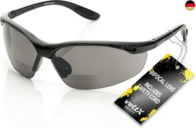 voltX CONSTRUCTOR Bifokale Schutzbrille mit Lesehilfe (RAUCHGRAUE) erhältlich 