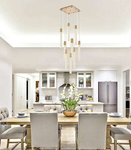 Elegant Lighting 2066D20 Weston 9 Light 20"W LED Crystal Multi - Black - Picture 2 of 7