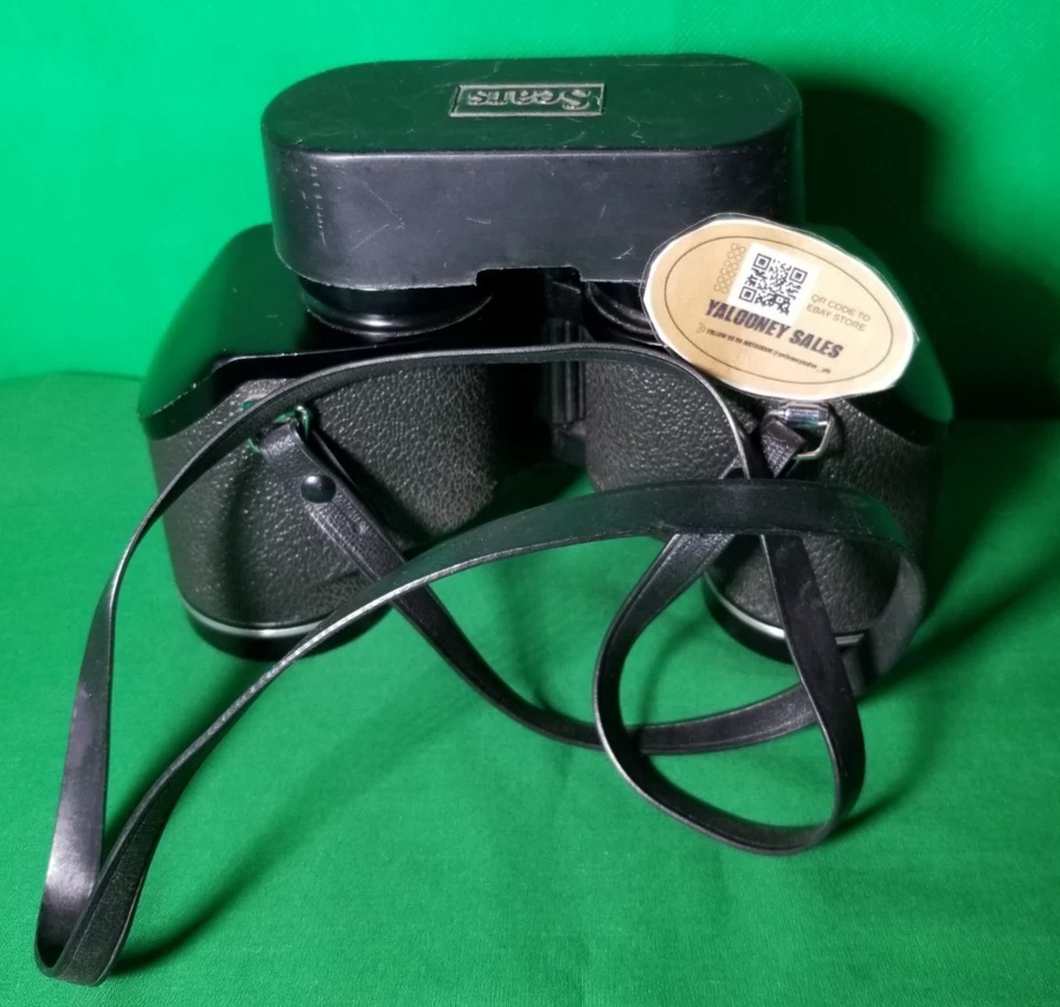 Vintage Sears Discoverer 7x35 Binoculars Model 6266 Japan w/ Case Wide Angle - Image 2 of 4
