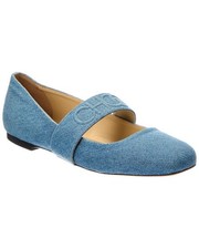 Jimmy Choo Ellerby Denim Flat Women's