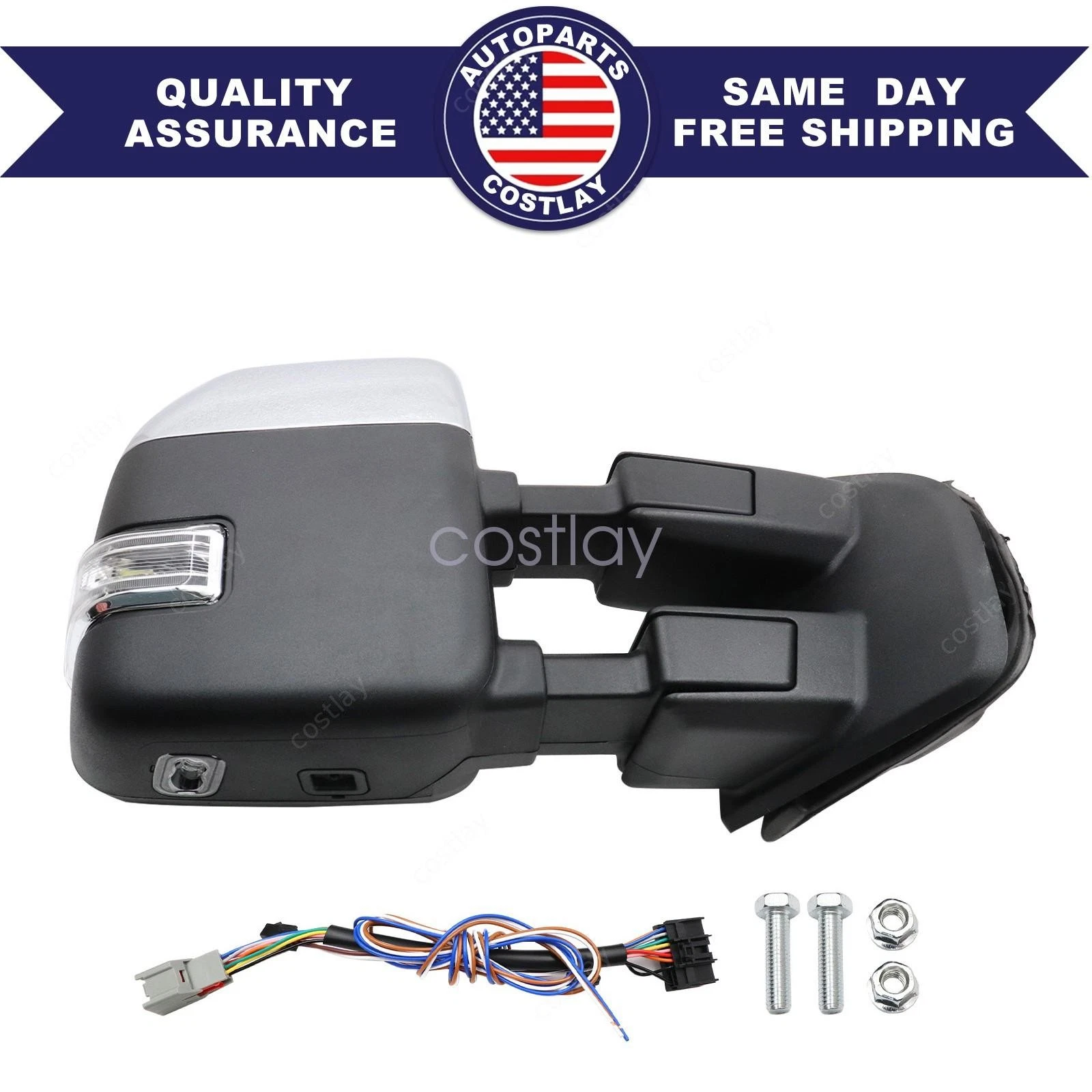 For 2017-2022 Ford F-250 F-350 Passenger side Door Side View Mirror Heated W/BSM
Opens in a new wind