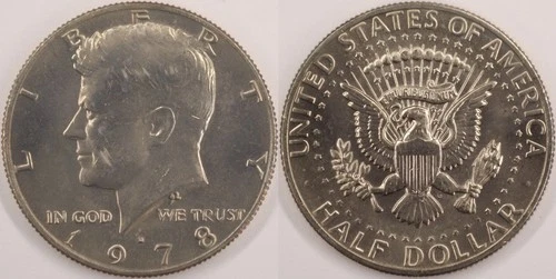 1978-D Kennedy Half Dollar — photo from the most recent tracked eBay sale