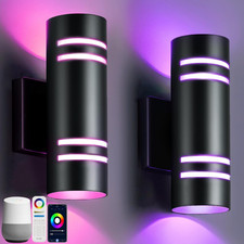 Smart RGB Color Changing Outdoor Wall Lights with Remote Control