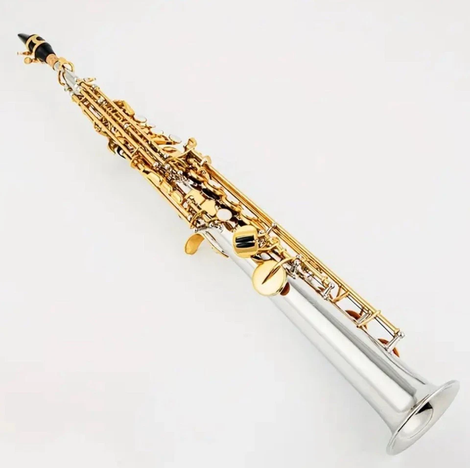 Professionelles Sopran-Saxophon – B-Flat, Messing, Handgravur,Klassisches Design - Bild 2 von 4