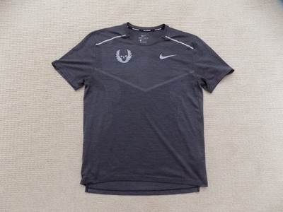 MENS M MEDIUM NIKE OREGON PROJECT NOP RUNNING TECH KNIT SHIRT GREY ORPJT AJ7615