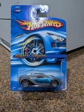 Hot Wheels 2006 Mainline Release #144 Bugatti Veyron Gray w/ 10SPs MOC