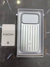 For Apple iPhone 17, 16, 15, 14 Pro Max RIMOWA Aluminium Silver Phone Cases