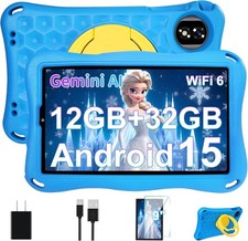 Kids Tablet Android 15 Tablet 9 inch for Kid, Octa-Core, 12GB 32GB 1TB,Parental