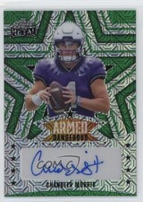2024 Leaf Metal Armed and Dangerous Green Mojo 3/4 Chandler Morris Auto 0j3l