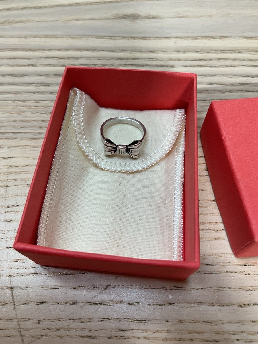 Retired James Avery Silver Bow Ring Size Cute Ring!