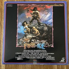 Fire And Ice Laserdisc RARE 1983 1986 Frank Frazetta Animation Cult Fantasy LD