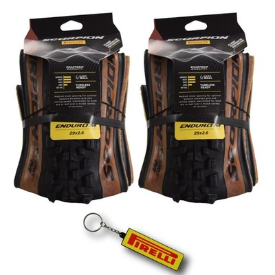Pirelli Scorpion Enduro M Classic (29x2.6) MTB Bicycle Tires w/Keychain (2 Pk)