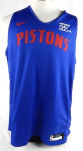 2023-25 Detroit Pistons #18 Game Used Blue Practice Jersey  HFH P XL DP88534