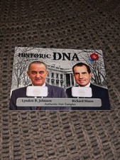 2025 Historic Autographs Potus White House RICHARD NIXON/LYNDON JOHNSON DNA Hair