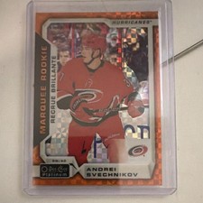 O-Pee-Chee Platinum Andrei Svechnikov Marquee Rookie Orange Checkers Hurricanes