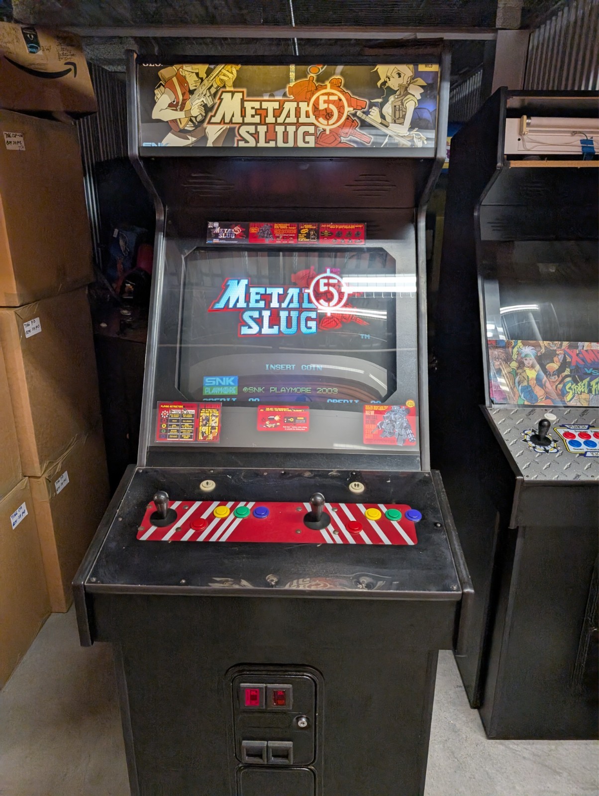 Slug Coin Machine SNK Neo Geo Metal Slug 5 Authentic Arcade Machine - Used in Very Good ...
