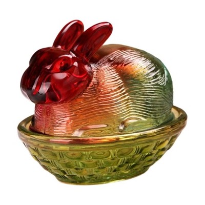 Serving Tray Rabbit Shaped Candy Dish with Lid for Easter Party Table Decoration