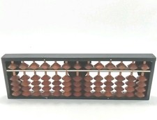 Abacus Japanese Soroban 1/4 Birchwood Beads Wood Rods 13 Digits Wood Frame 