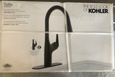 Kohler Safia Pull Down Kitchen Faucet with Soap Dispenser - Matte Black...