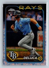 2024 Topps Chrome Logofractor Edition - Jonny Deluca #163 (RC) Rays 