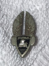 Vintage 1930s Chrysler Plymouth Car Shield Radiator Emblem Badge Pin