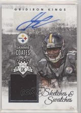 2015 Gridiron Kings Sketches and Swatches 28/249 Sammie Coates Auto Sketch 0c2