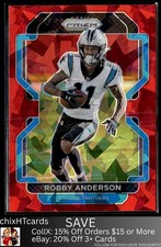 Robby Anderson 2021 Panini Prizm Red Ice #312 Carolina Panthers