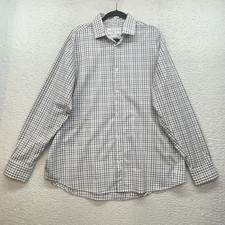 Mizzen Main Shirt Mens XL Standard Fit Leeward Stretch Performance Dress Shirt