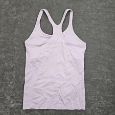 Lululemon Tank Top Womens 10 Purple Ribbed Racerback Built In Bra Yoga Gym