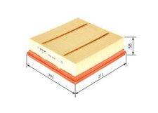 LUFTFILTER FÜR OPEL CORSA E (X15) - BOSCH F 026 400 498