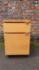 Oak veneer filing cabinet (IKEA Jonas)