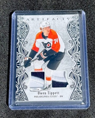 2025-26 Artifacts Owen Tippett Black Material Dual Patch Numbered 5/5
